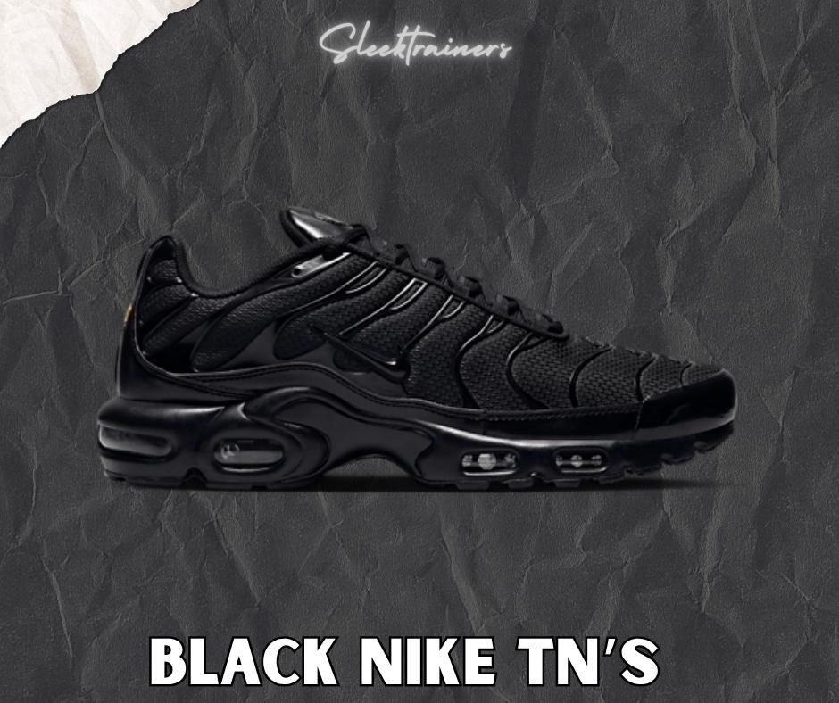 Black Nike TN Air Max Plus Bats Sleektrainers