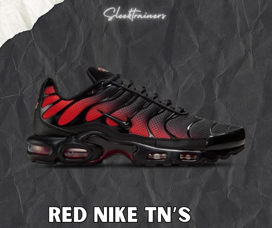 Red and Black Nike TN Air Max Plus Sleektrainers DM0032-021
