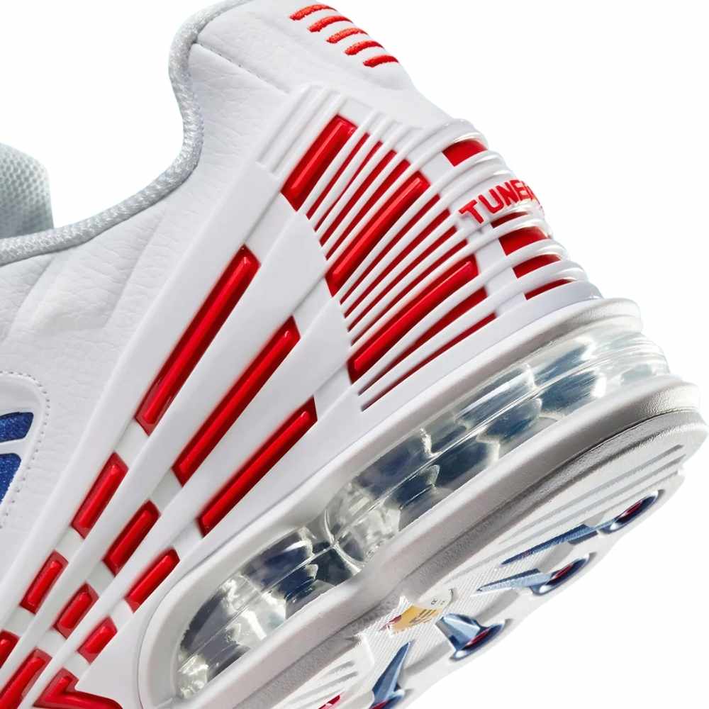 White and Red Nike Tn3 Air Max Plus Tide Vivid Blue Gradient Men's Sleektrainers