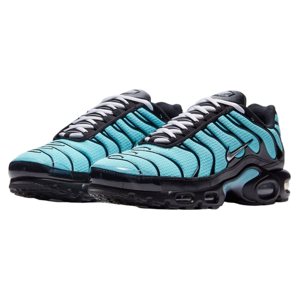 Blue and Black Nike Tn Air Max Plus Dark Tiffany Aqua Silver CV8838-400 Men's Sleektrainers