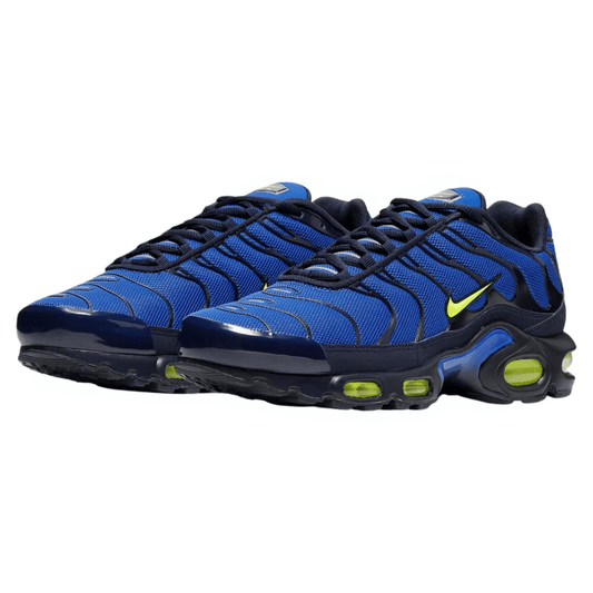Black and Blue Nike Tn Air Max Plus Hyper Royal Volt Obsidian Men's 852630-412