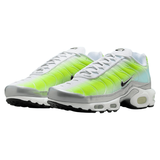 White and Green Nike TN Air Max Plus Cyber Silver Neon HJ9574-100 Sleektrainers
