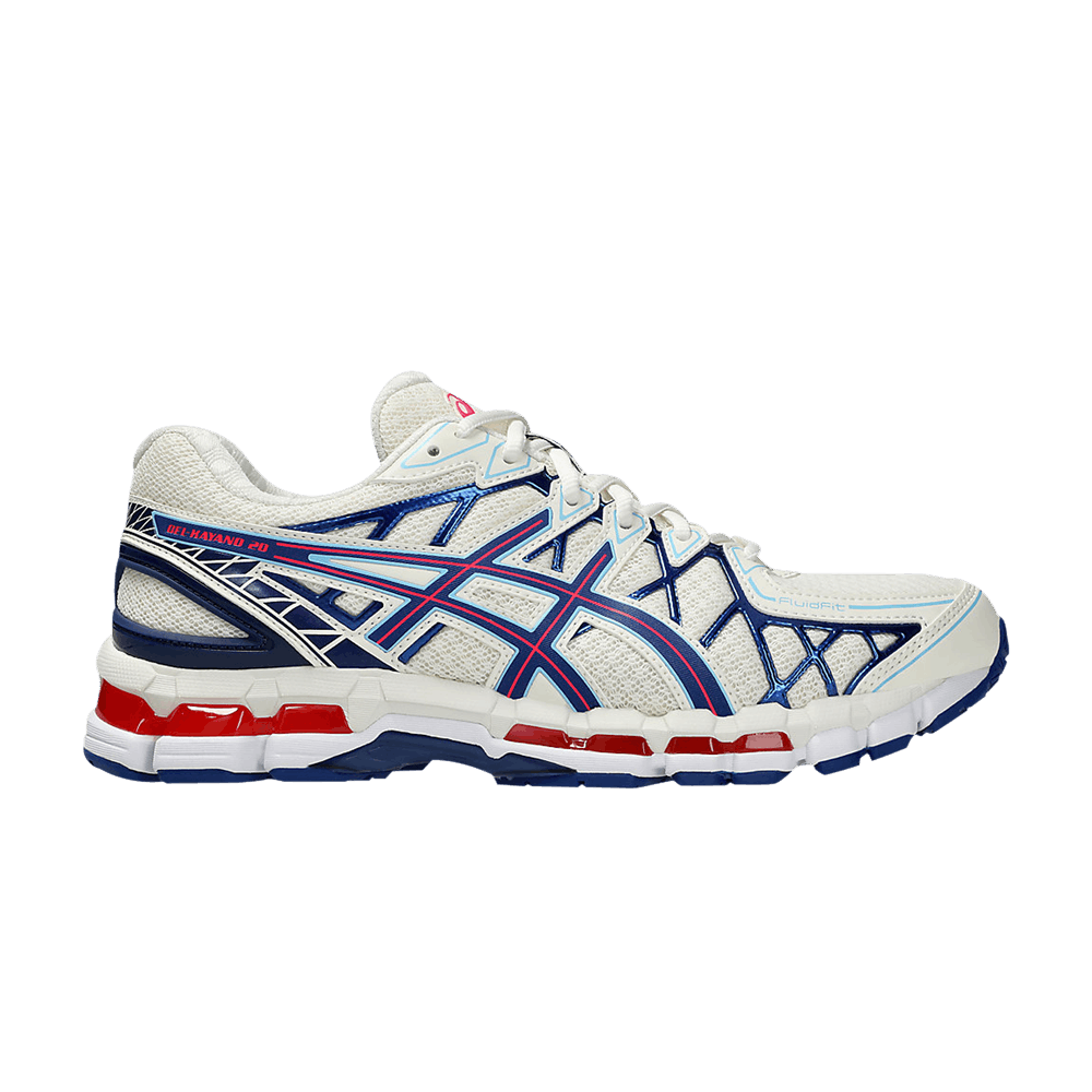 Red, Blue and White Asics Gel-Kayano 20 Cream Deep Marine A203A388-101 Sleektrainers