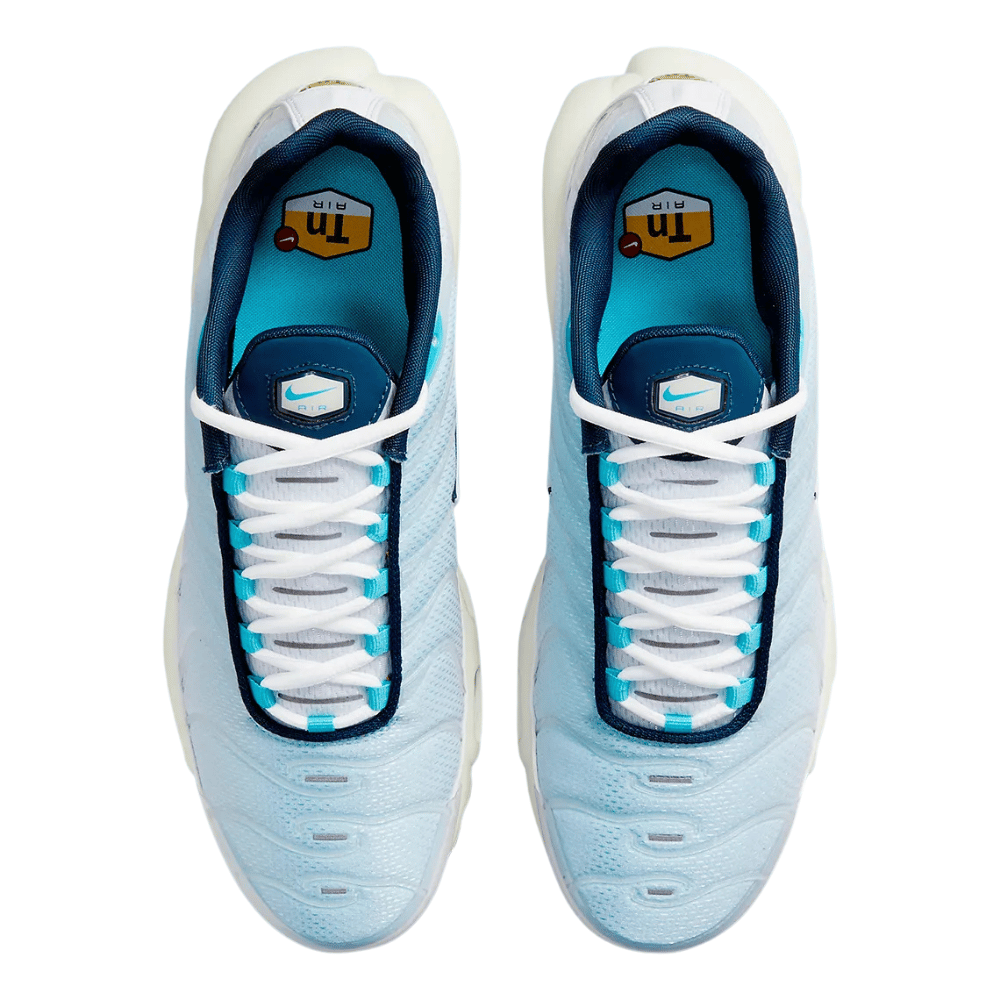 White and blue Nike Tn Air Max Plus Psychic Blue CZ1651-400 Men's