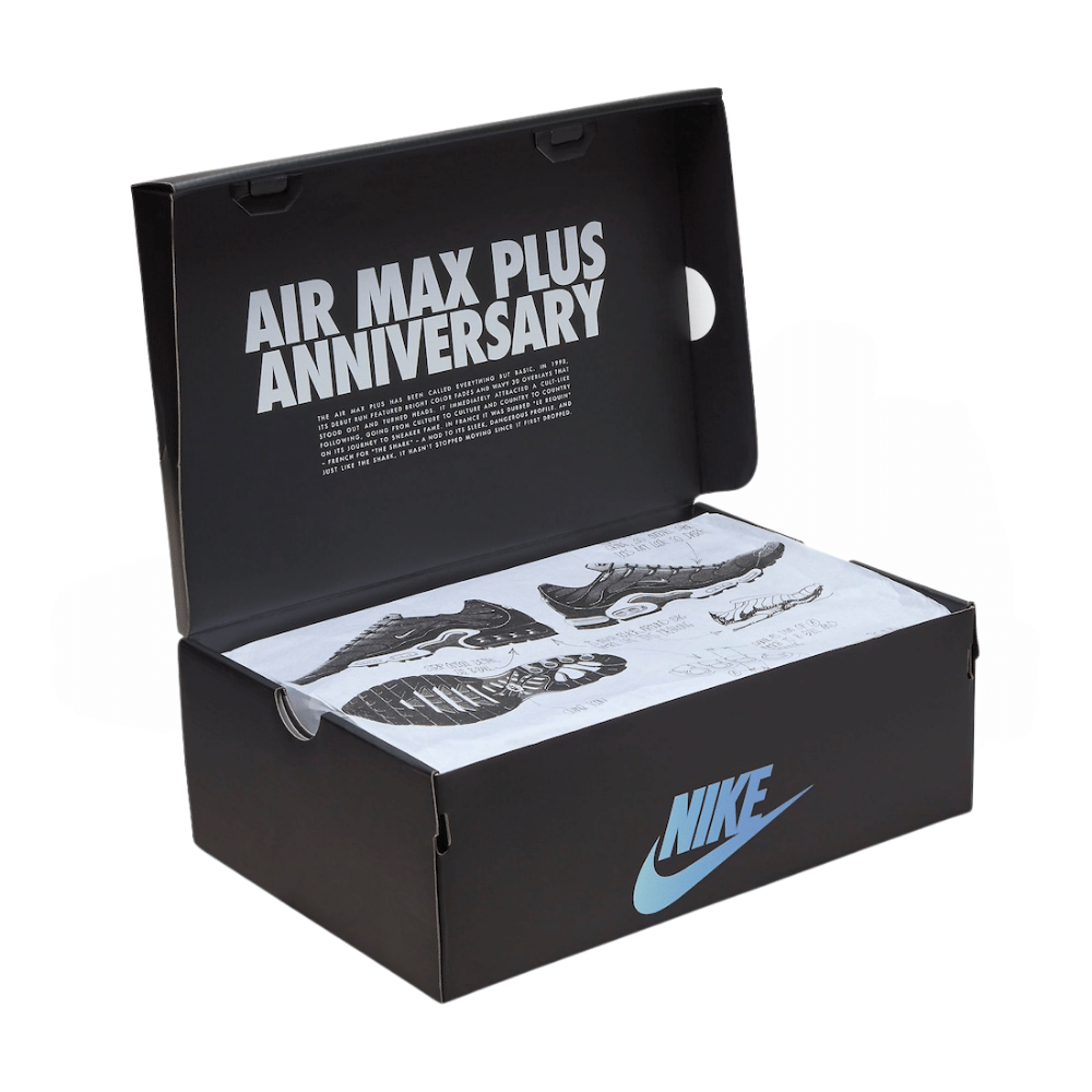 Black and Blue Nike Tn Air Max Plus Floral Greedy 25th Anniversary Men's special box FV0393-001