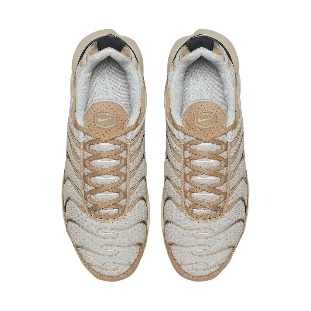White Nike Tn Air Max Plus Light Bone - Men's 898018-002