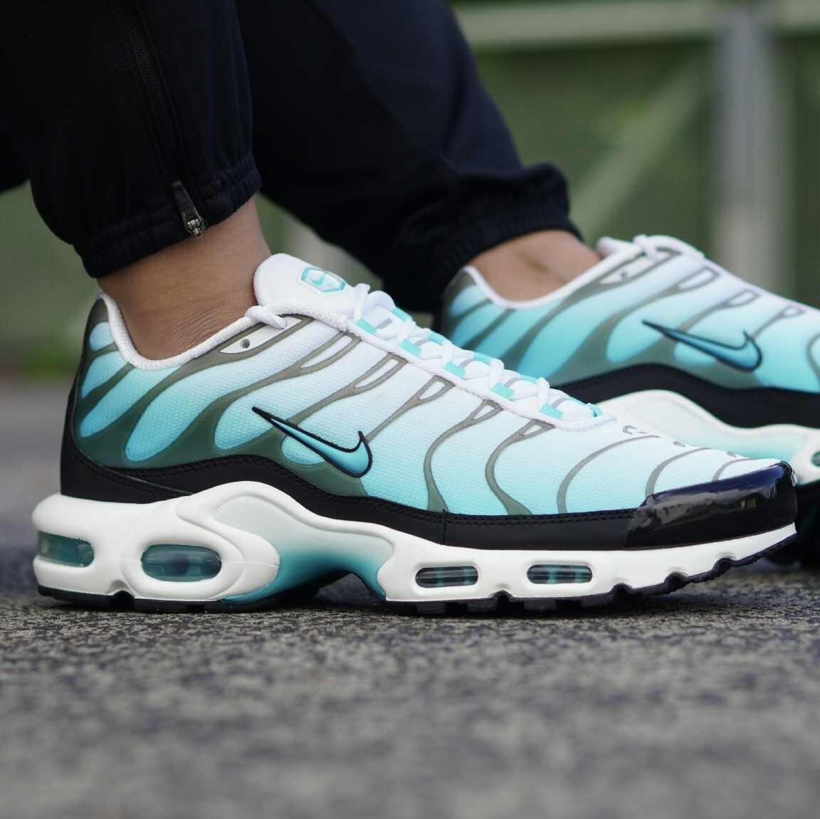 White and Black Nike TN Air Max Plus Baltic Blue Men's Sleektrainers FD9751-100