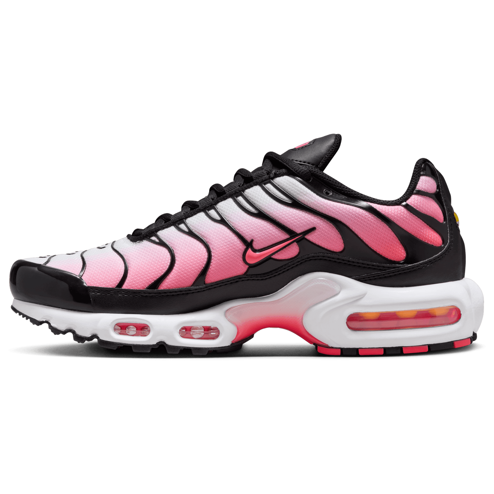 Pink and White Nike Tn Air Max Plus Black Hot Punch Women's DZ3670-002