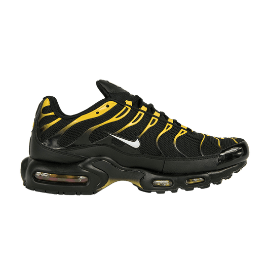 White and Yellow Nike TN Air Max Plus Black Vivid Sulfur Men's 852630-020