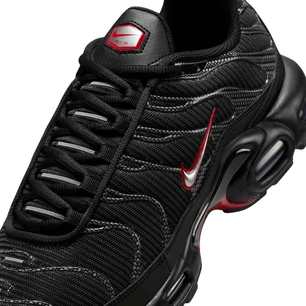 Red and Black Nike Tn-carbon-fiber-HF4293-001-air-max-plus-university-red
