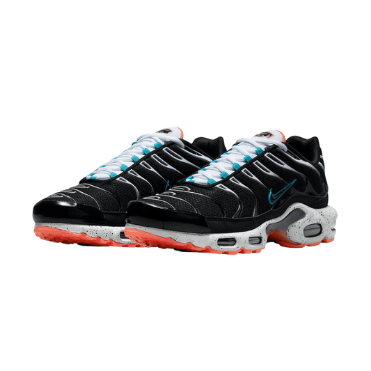 Black and Blue Nike Tn Air Max Plus Coral Teal Turf Orange CZ1651-001 Men's