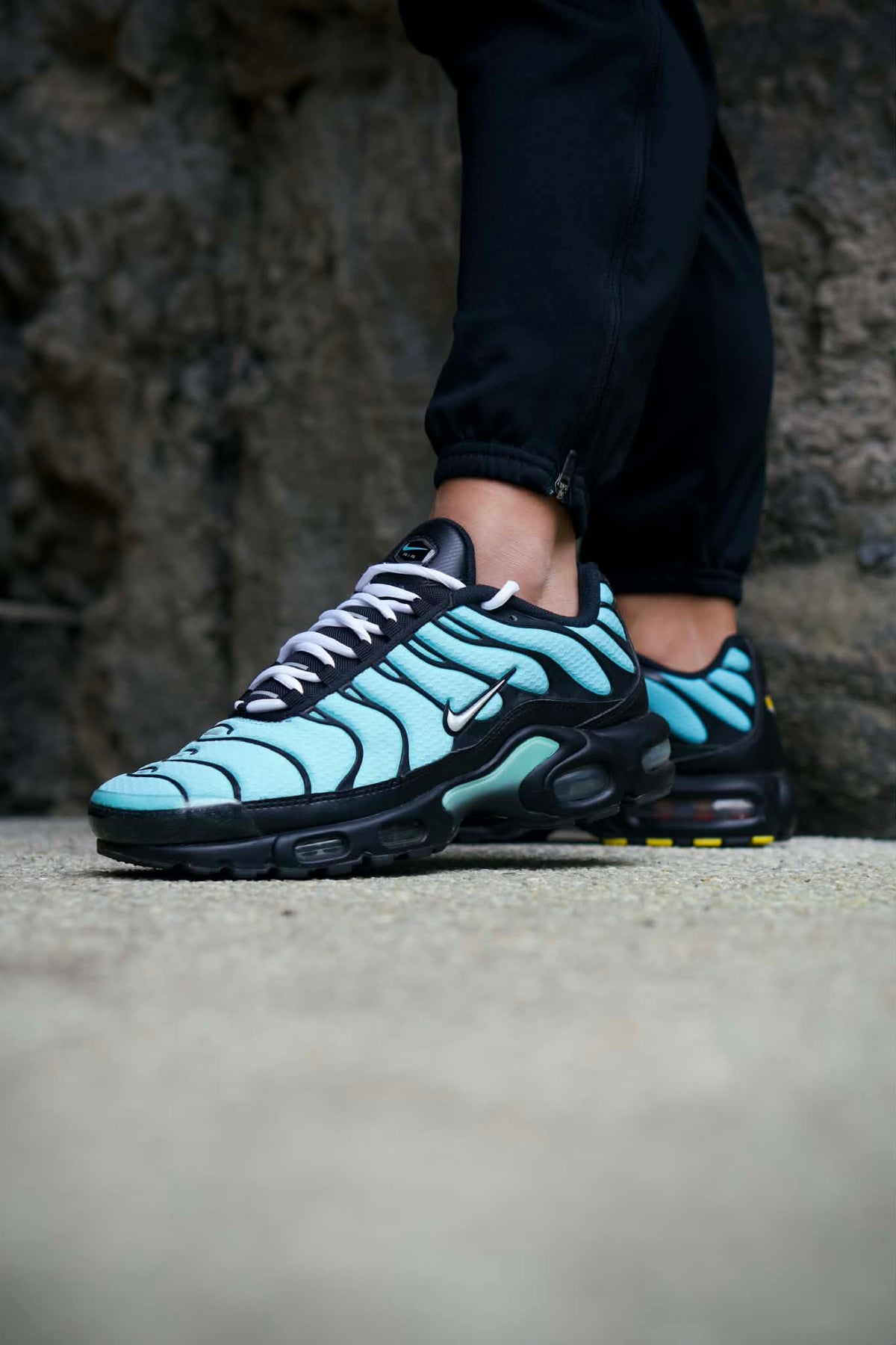 Black and Blue Nike Air Max Plus TN Dark Tiffany Aqua Silver Mens Sleektrainers CV8838-400