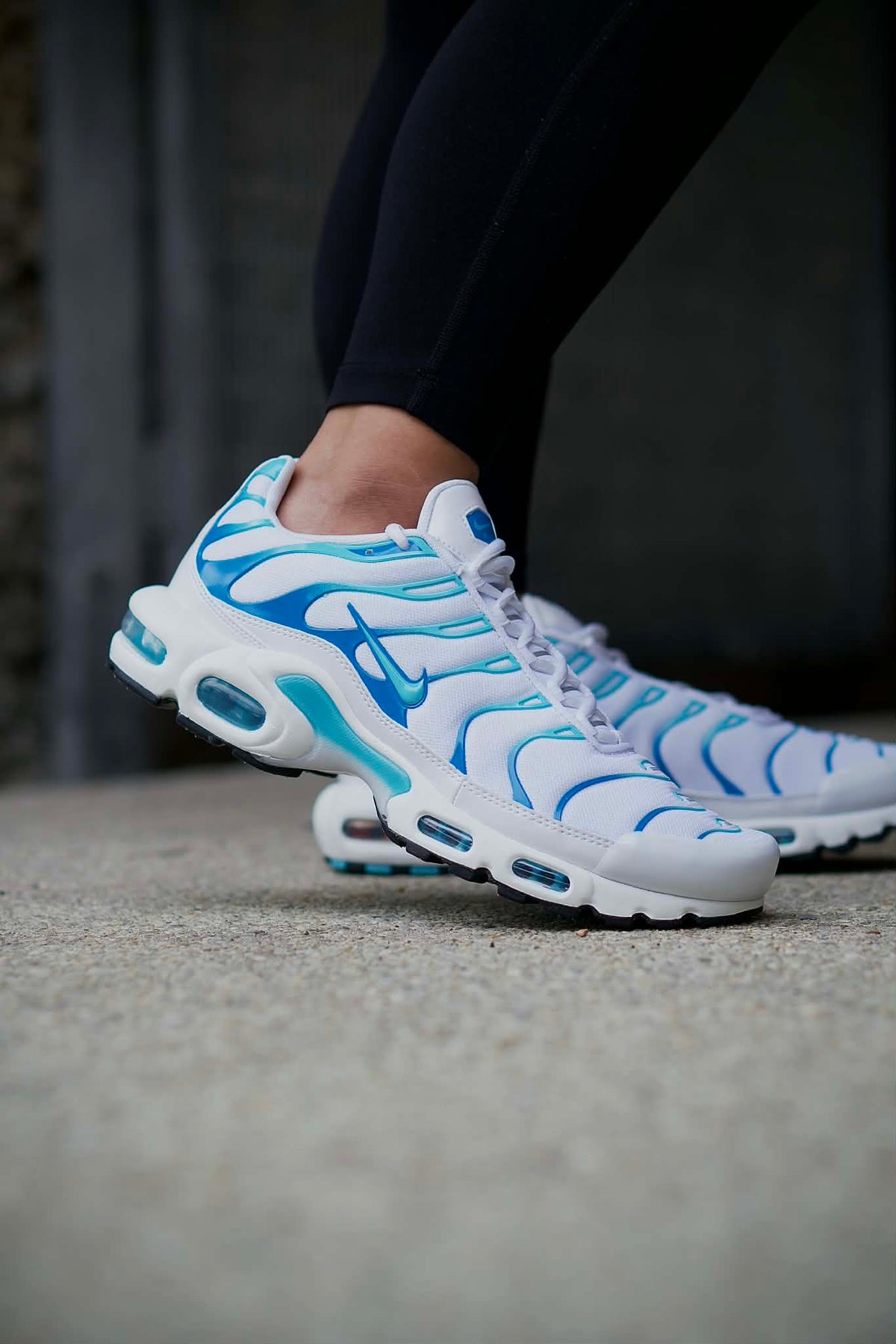 White Nike Air Max Plus TN Dreams Polarized Blue Mens Sleektrainers 604133-135