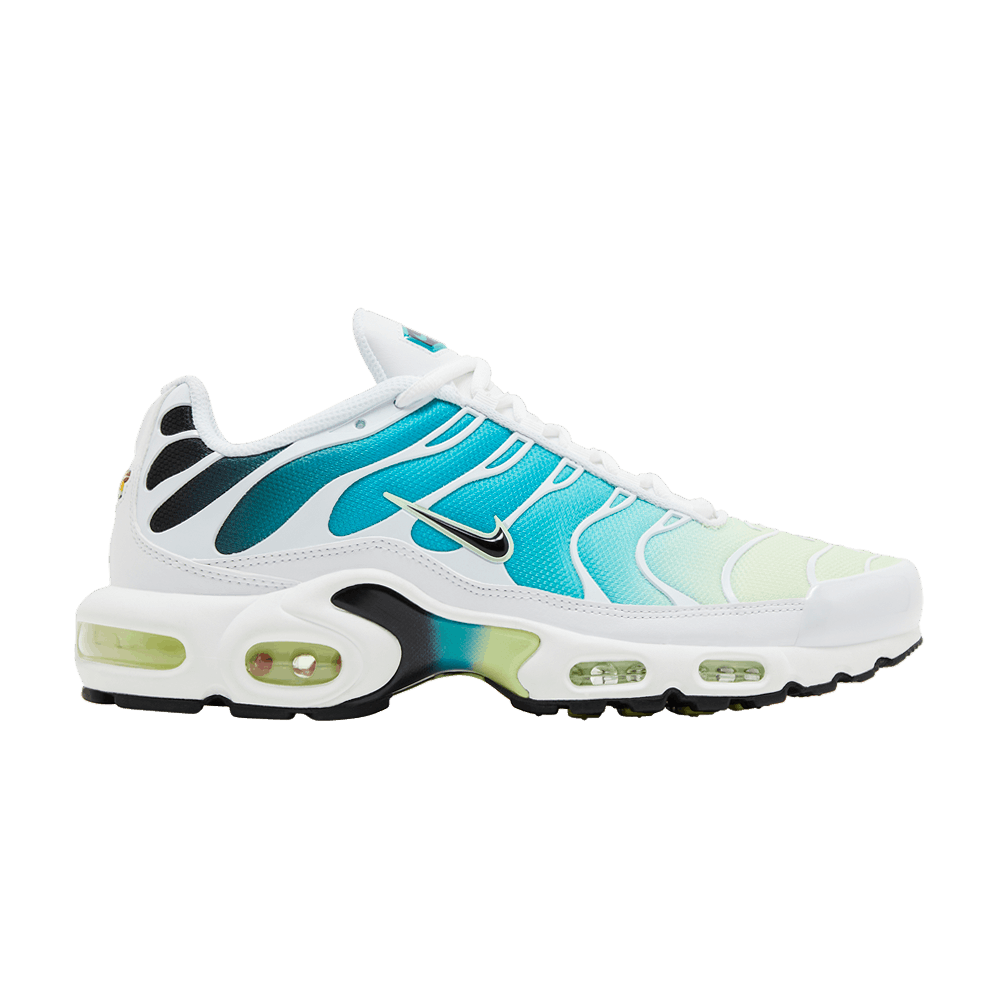 Green and White Nike Tn Air Max Plus Dusty Cactus/Barely Volt Women's DZ3670-102 Sleektrainers