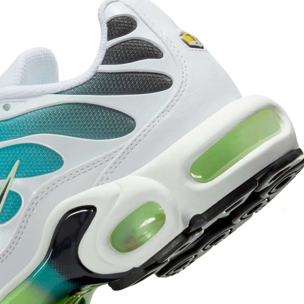 Green and White Nike Tn Air Max Plus Dusty Cactus/Barely Volt Women's DZ3670-102 Sleektrainers