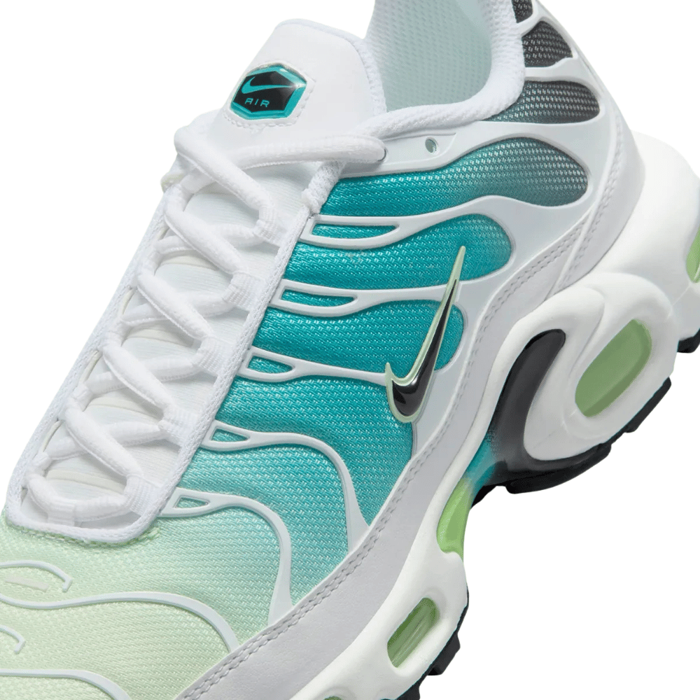 Green and White Nike Tn Air Max Plus Dusty Cactus/Barely Volt Women's DZ3670-102