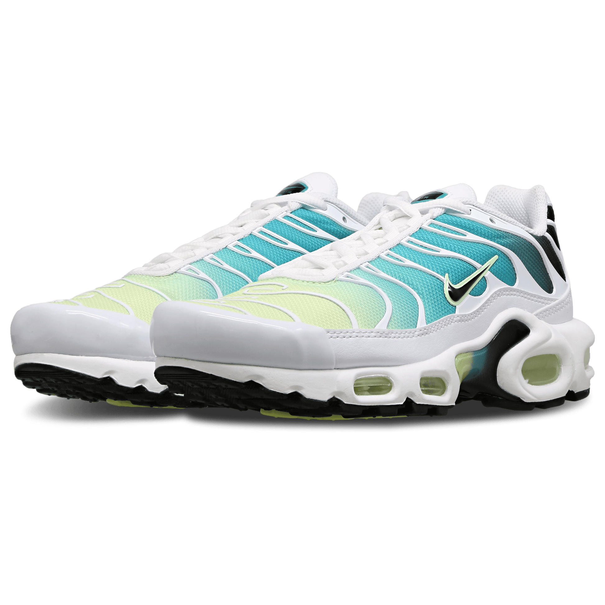 Green and White Nike Tn Air Max Plus Dusty Cactus/Barely Volt Women's DZ3670-102