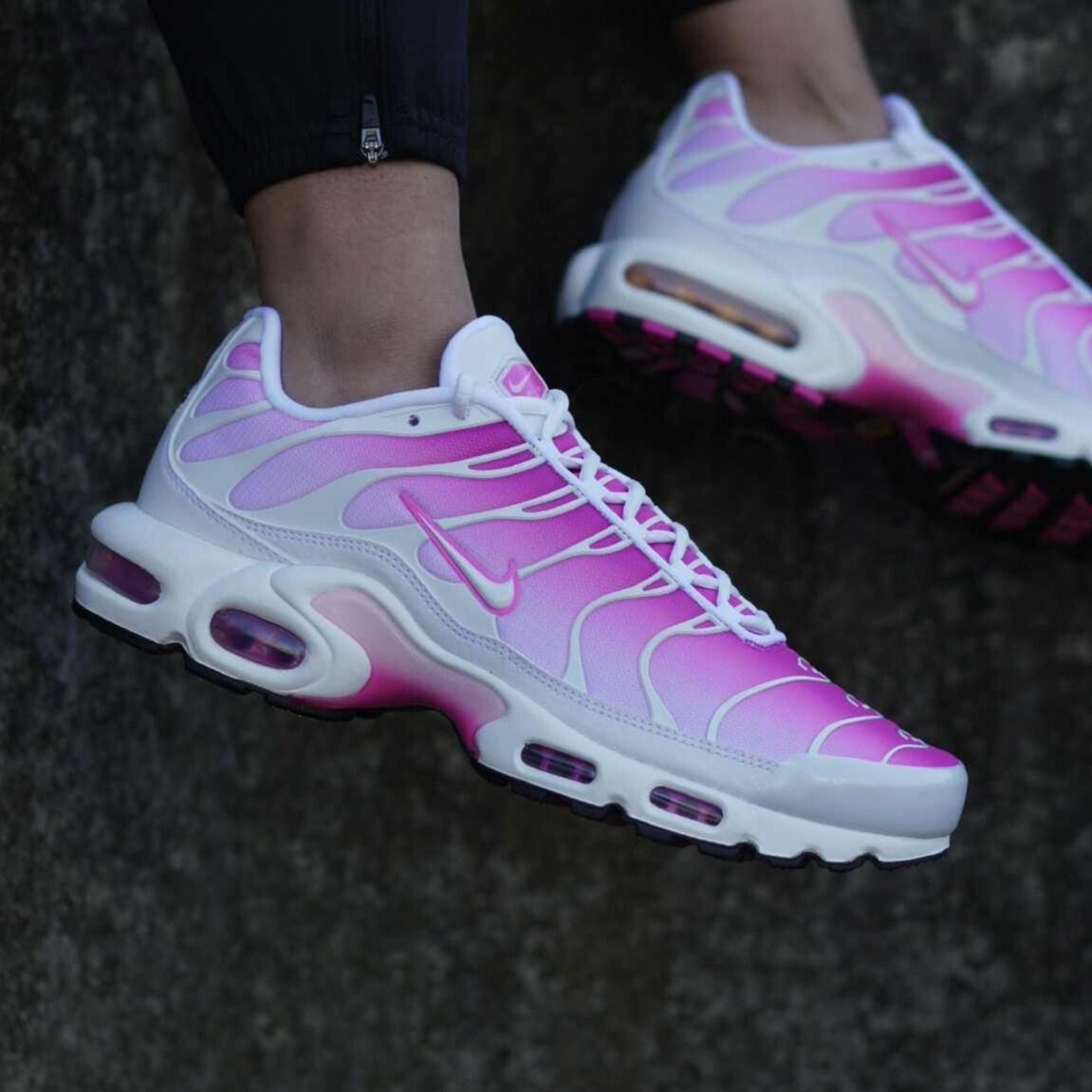 White Nike TN Air Max Plus Pink Fade Sleektrainers CZ7931-100