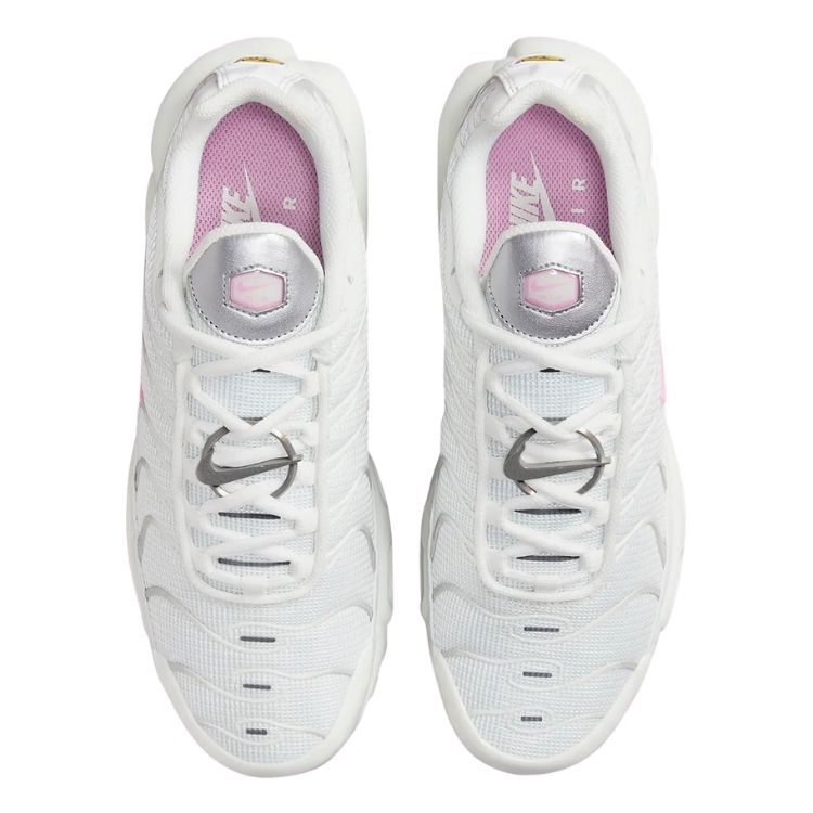 Pink and White Nike Tn Air Max Plus Summit Pink Rise Women's HF0107-100 Sleektrainers