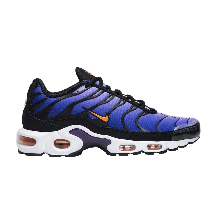 White and Black Nike Tn Purple Volt 2018 Air Max Plus OG Pack BQ4629-002