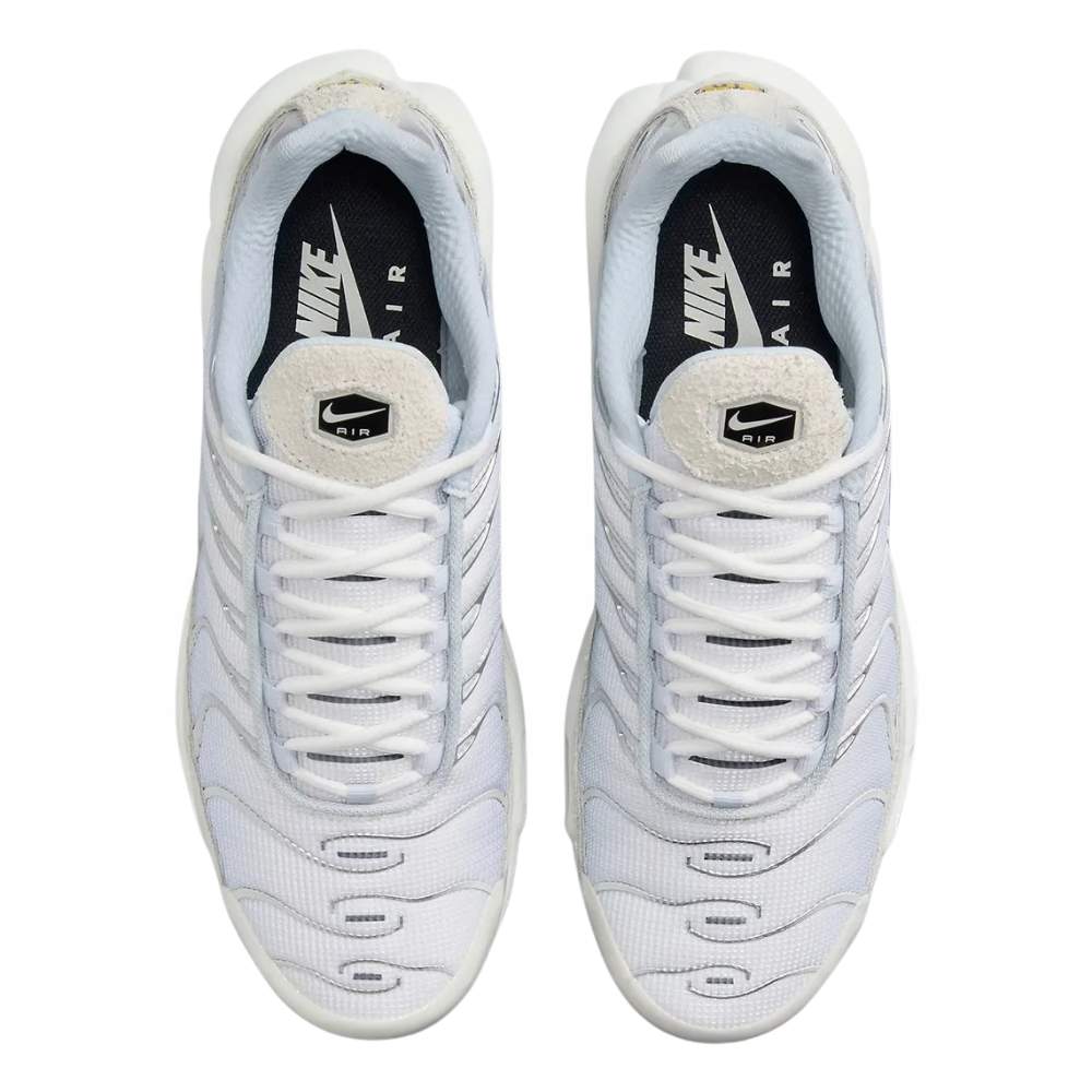 White Nike TN Air Max Plus Sail Pure Platinum FN7813-001 Men's Sleektrainers