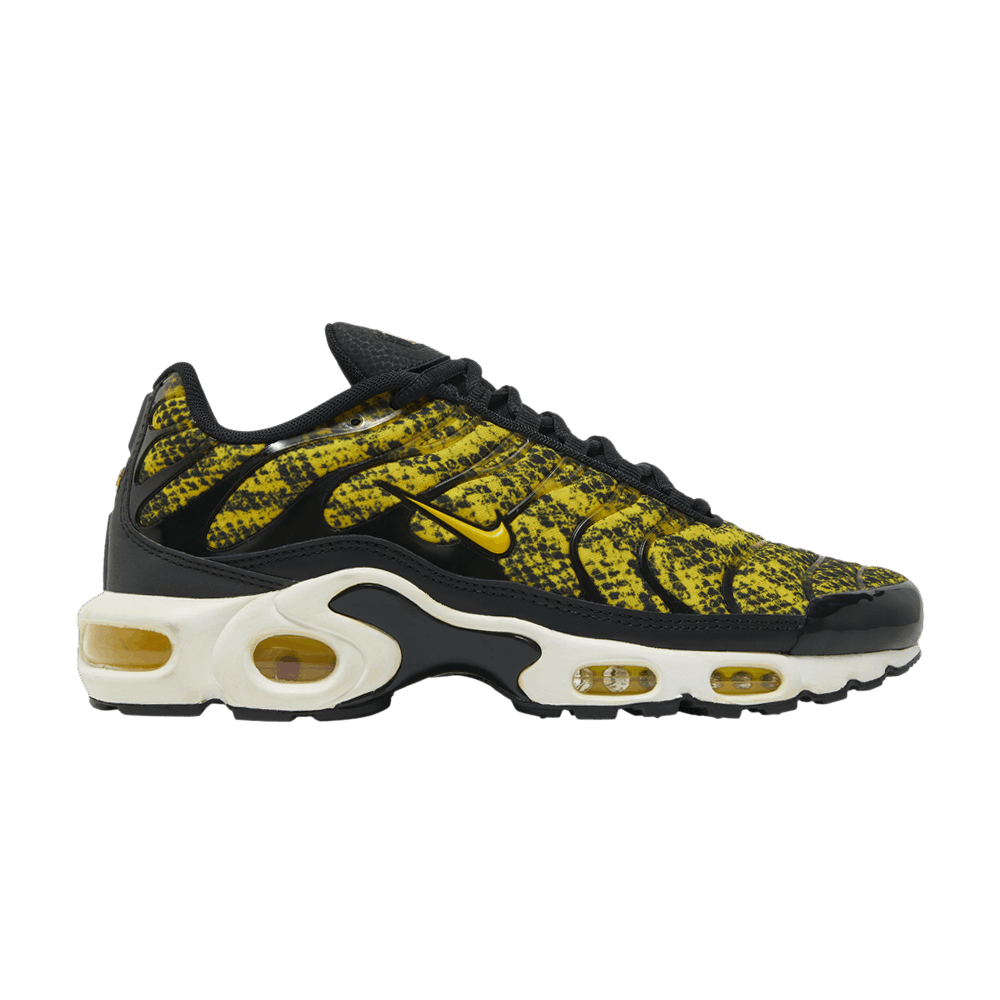 Black and Yellow Nike TN Air Max Plus Snakeskin CT1555-001 Sleektrainers