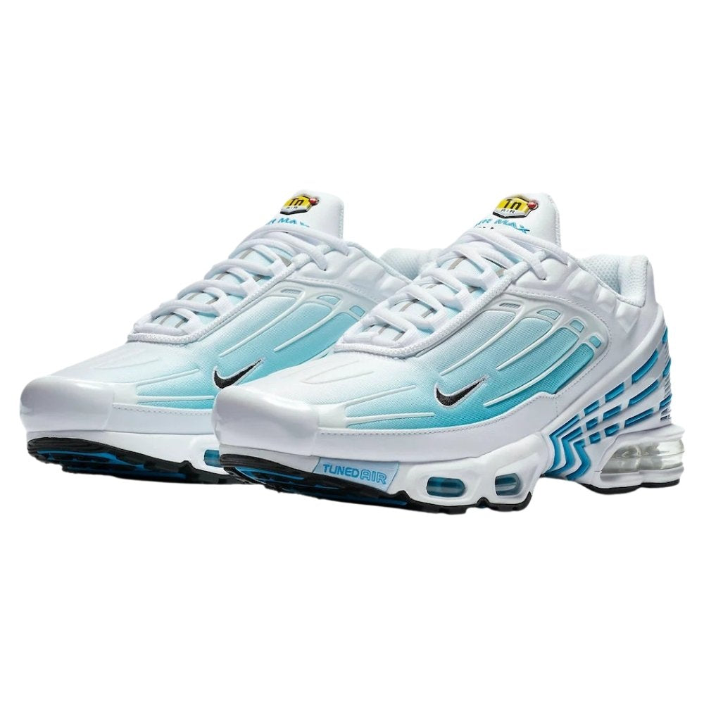 White Nike Tn3 Laser Blue Men's Air Max Plus 3 Sleektrainers CK6715-100