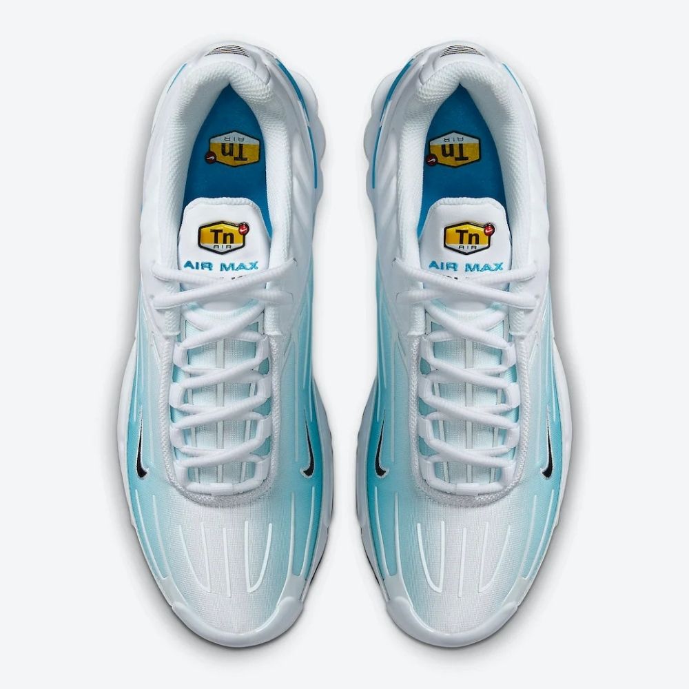 White Nike Tn3 Laser Blue Men's Air Max Plus 3 Sleektrainers CK6715-100