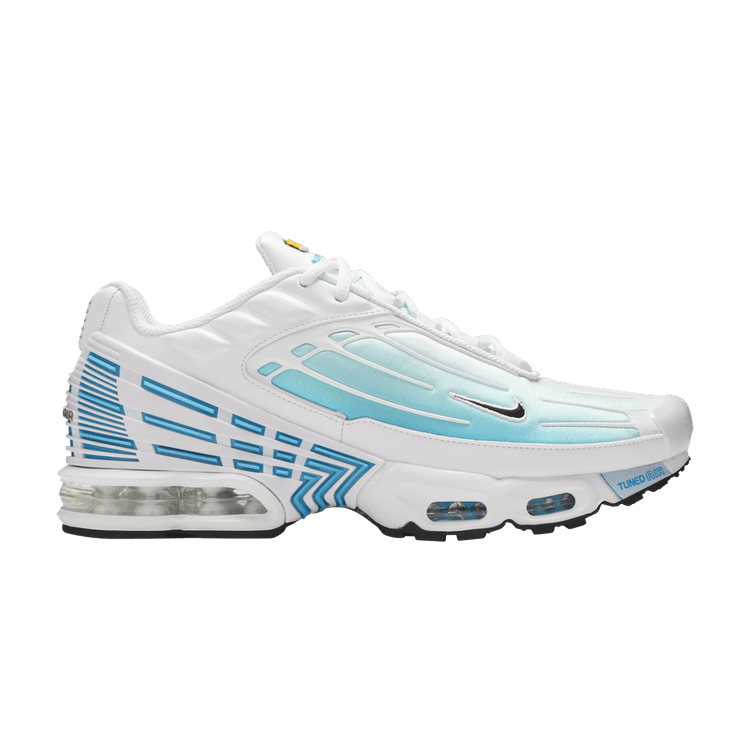 White Nike Tn3 Laser Blue Men's Air Max Plus 3 Sleektrainers CK6715-100