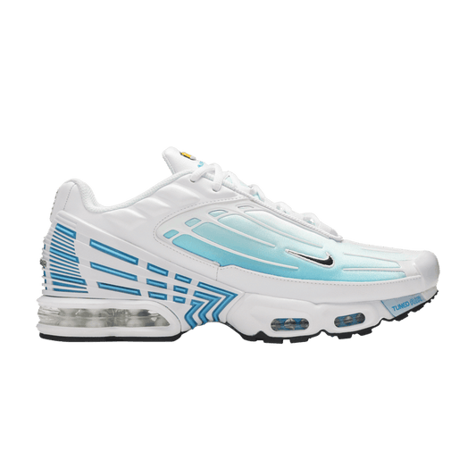 White Nike Tn3 Laser Blue Men's Air Max Plus 3 Sleektrainers CK6715-100