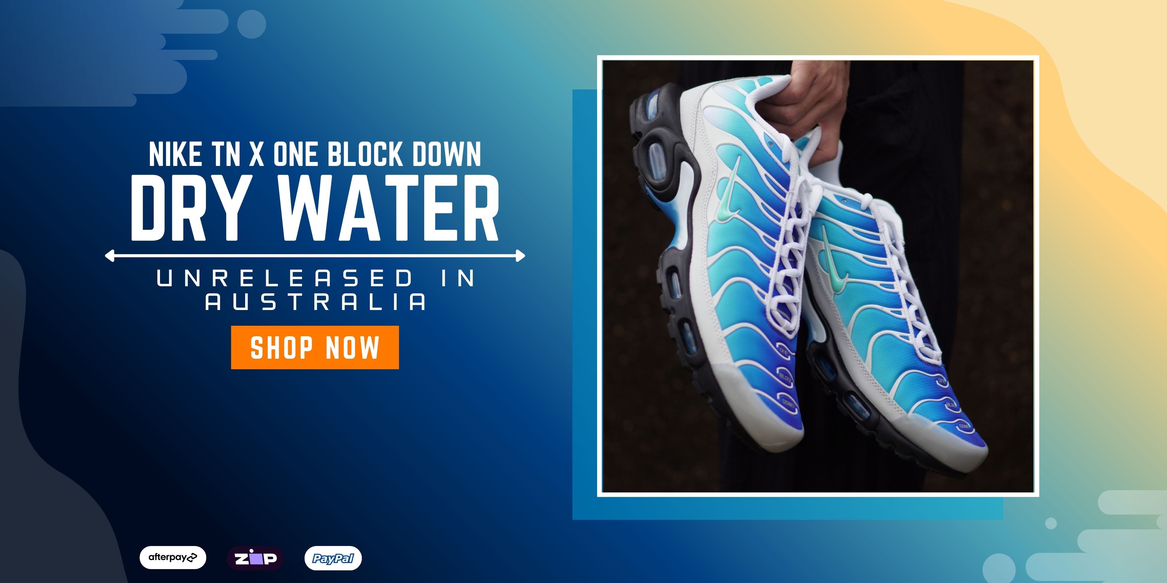 Blue Nike TN Air Max Plus X One Block Down O.B.D. Dry Water Men's Sleektrainers